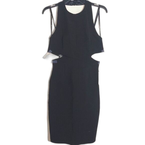 NWT Lulu's Women's Sleeveless Bodycon Cut Out Little Black Dress Black Size M - Picture 5 of 13